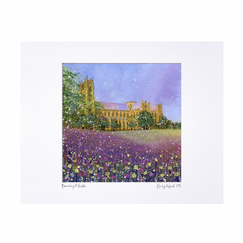 Beverley Minster Limited Edition Print with Mount